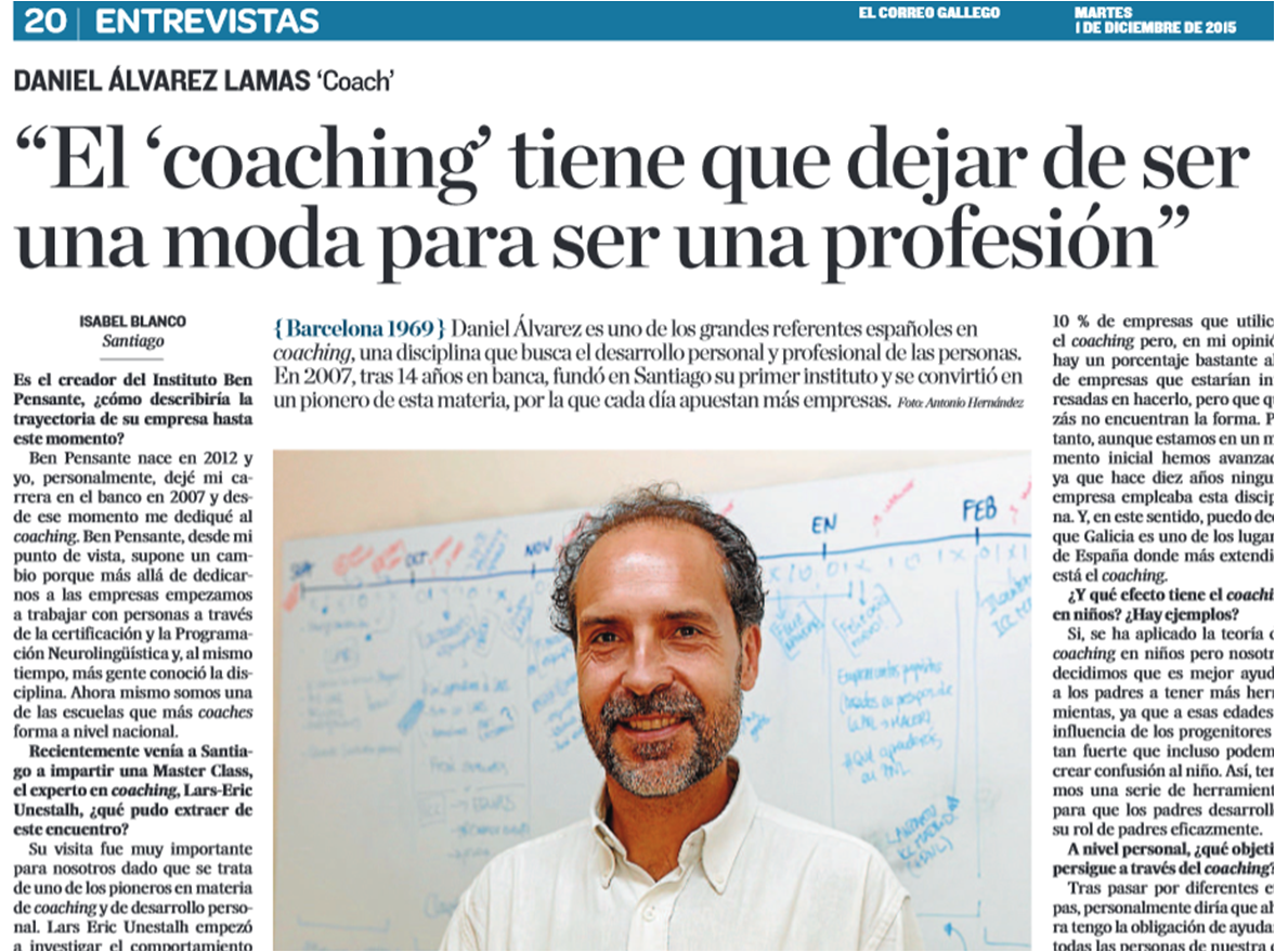 El coaching tiene que dejar de ser una moda, para ser una profesión
